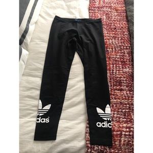 Adidas Originals trefoil black leggings